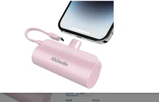 TESSAN 10000mAh Power Bank Built-in Cables Foldable Wall Plug