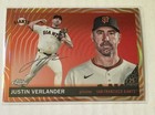 Topps Chrome Platinum 2025 Justin Verlander 11/25 Orange Vibrations Refractor