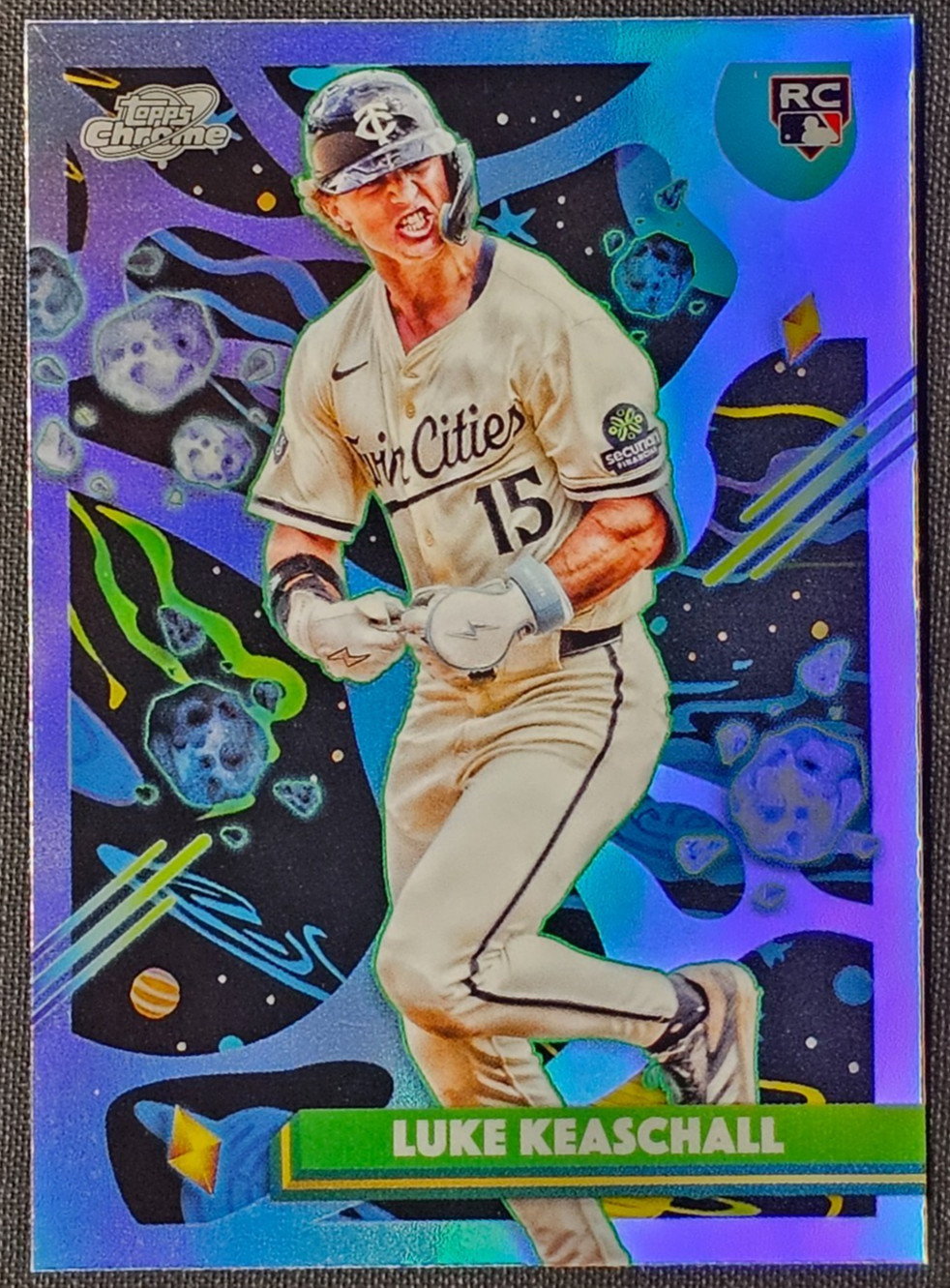 2025 Topps Cosmic Chrome Luke Keaschall Refractor Rookie #153 Minnesota Twins