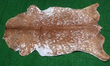 Luxury Goat hide Rug Hair on Area Rug Size 34"x22" Animal Leather Goat Skin G202