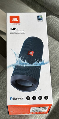 JBL FLIP 4 Waterproof Portable Bluetooth Speaker - Ocean Blue - New SEALED