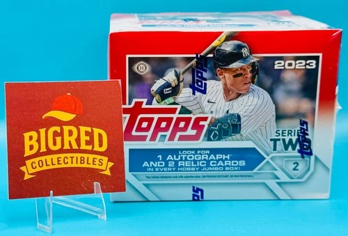  2023 Topps Baseball Series 2 Jumbo Box (1 Auto + 2 Relics) Sealed Ships Fast