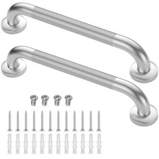 Grab Bars for Shower, 2 Pack 16 Inch Anti-Slip Safety Shower 16 Inch, Silver