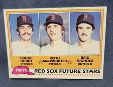 1981 Topps - Future Stars Bruce Hurst, Reid Nichols, Keith MacWhorter #689 (RC)