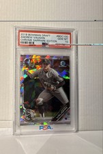 2019 Bowman Chrome Draft Sapphire Edition - Andrew Vaughn #BDC-100 (RC) PSA 10