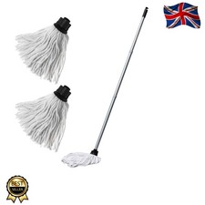 Eco Cotton Mop with Refill Pack: Sustainable Cleaning Solution for All Floors