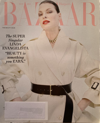 LINDA EVANGELISTA May 2025 HARPER'S BAZAAR Magazine ANGELA LINDVALL