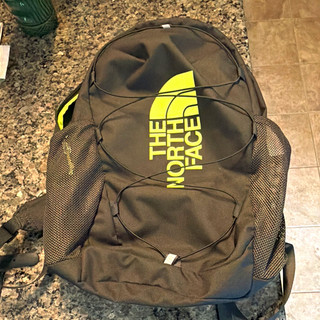 The North Face Borealis 28L Backpack Black/Green Padded Straps Laptop Comp