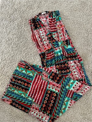 Cache Maxi Dress Size S Boho Tribal Geometric Print Sleeveless