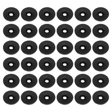 PATIKIL 10mm Leather Washers, 100pcs Leather Handle Washers Leather Spacer Cushi