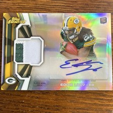 2013 Topps Finest - Rookie Autograph Patch Eddie Lacy #RAP-EL (AU, MEM, RC)