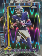 2025 Topps NFL Chrome JUSTIN JEFFERSON Lava Refractor Vikings