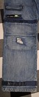 Marithe Francois Girbaud faded Denim Jeans, plad accents Blue Shuttle Straps 38" — photo 2