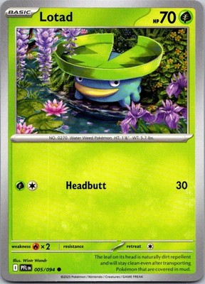 2025 POKEMON ME02 - PHANTASMAL FLAMES - LOTAD COMMON #5 /94