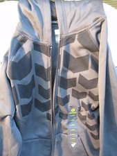 Xersion  Performance Fleece Hoodie - Boy's Size Large - 14-16  NWT  Gray  Blk