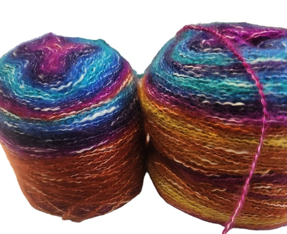 Unbranded Sz 4 Multicolor Yarn 2 Cakes Approx 125 Gm NWOT - Image 2 of 2