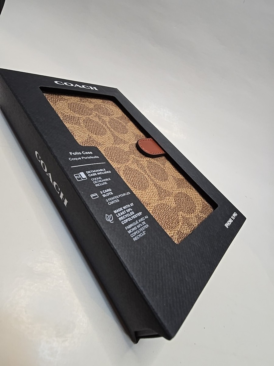 COACH iPhone 15 Pro フォリオケース COACH NEW YORK Folio Wallet Detachable Case for Apple iPhone