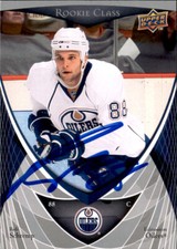 Rob Schremp Signed 2007-08 Upper Deck Rookie Class RC card Edmonton Oilers. rookie card picture