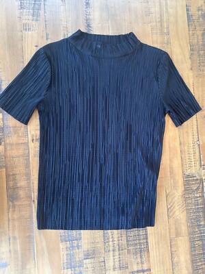 KOTON Black t-shirt mock-neck top
