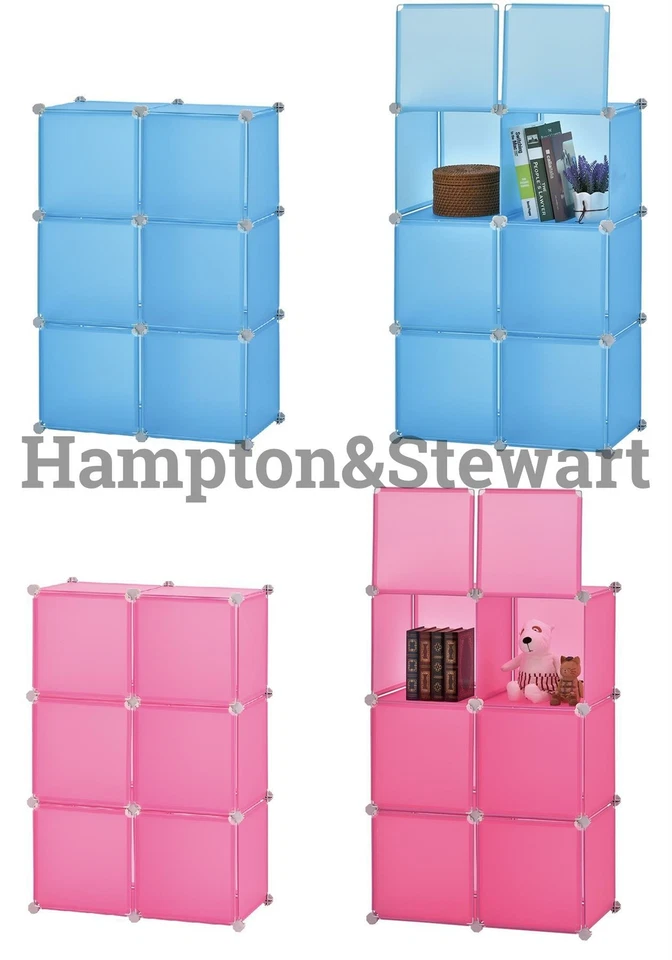 HAMPTON&STEWART DIY Plastic Wardrobe Cupboard Closet Cabinet Organizer Storage Furniture