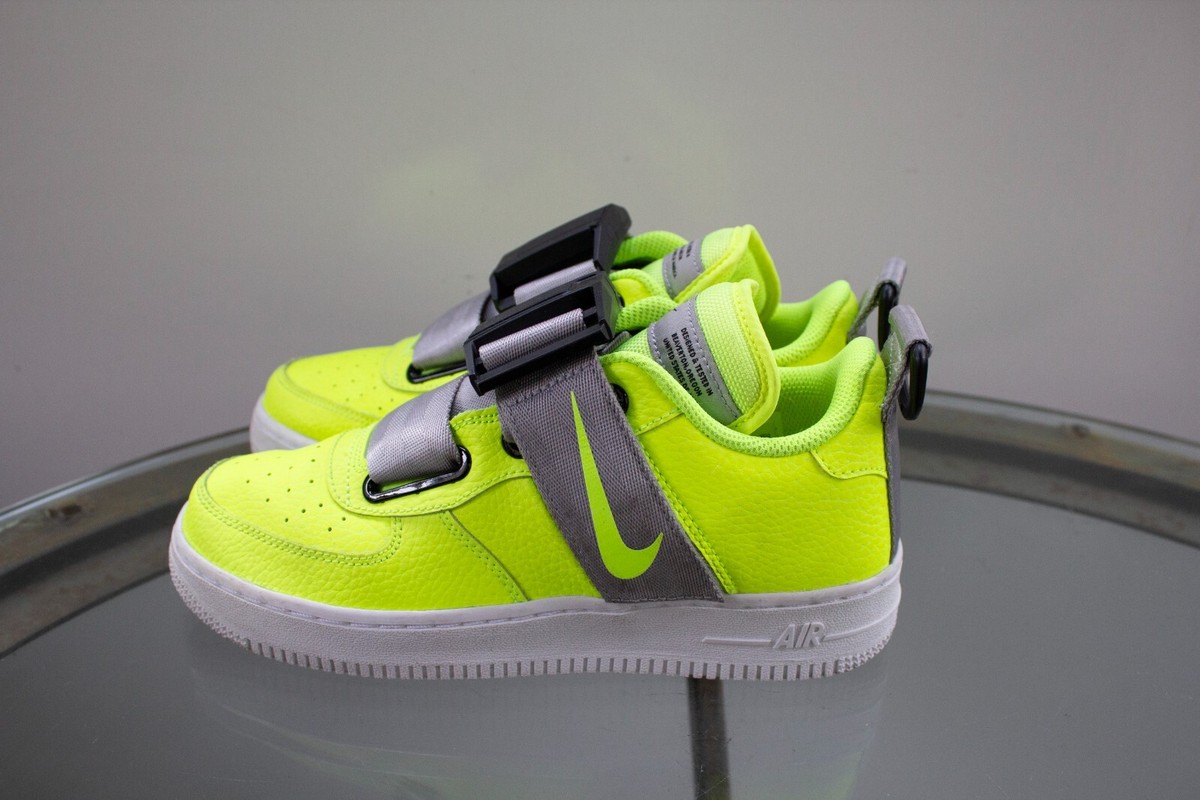 Nike Air Force 1 Low Utility Volt Neon AJ6601-700 Youth  display picture 3