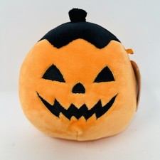 Squishmallow 5'' Paige the Pumpkin Scary Face Kellytoy Halloween 2021 Plush NEW