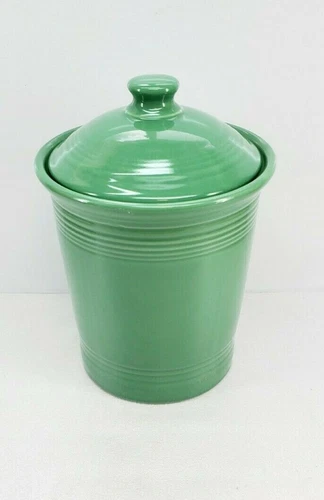 FIESTA WARE large CANISTER utensil CROCK LID meadow green NEW