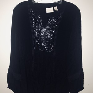 Chicos-Front-Sequin-Top-Size-8
