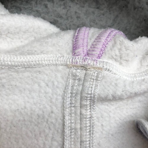 Ivivva Fleece Lined Jacket Girls 14 Heathered Gray Hooded Activewear Full Zip - Picture 10 of 20