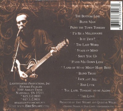 ERIC STUART - IN THE COUNTY OF KINGS [DIGIPAK] NEW CD