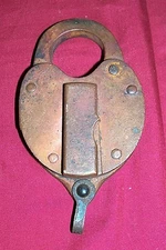 Antique Padlock Old Vintage Collector Collectible Lock Chest Trunk Z N 1966 BS