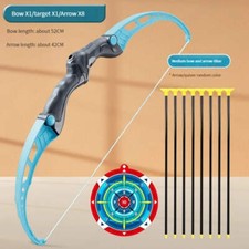 52Cm Bow and Arrow Toy Set for Children Archery Practice Recurve Outdoor Sorts S