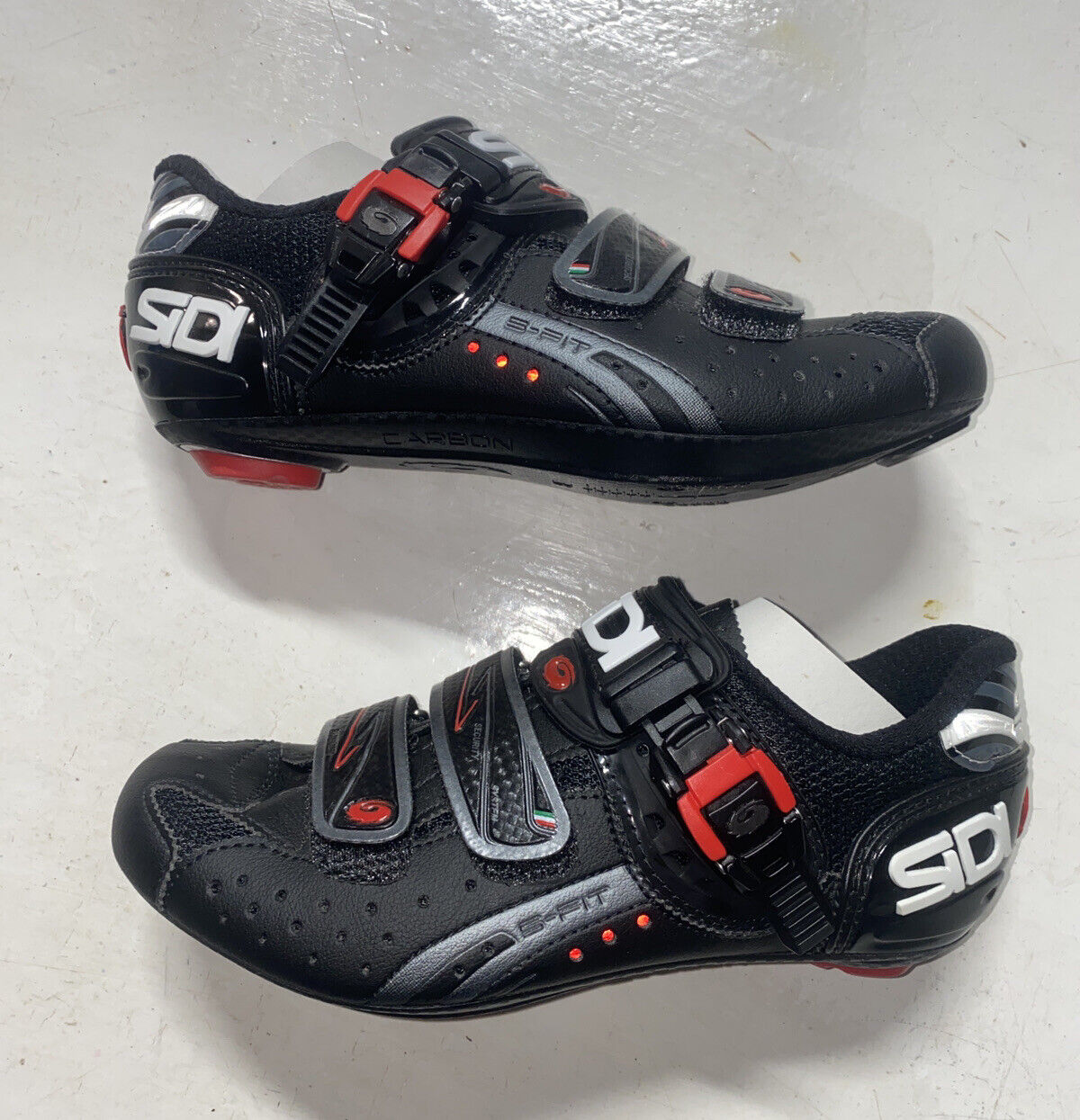 New Sidi Genius Fit Carbon Road Bike Cycling Shoes Size US 5.5 EU 38 Black