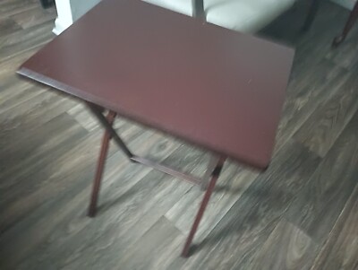  Brown snack folding Tray Tables - 19'' x 14''