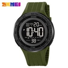 SKMEI Men Boy Girl Alarm Electronic Stopwatch LED Digital Quartz Wrist Watches