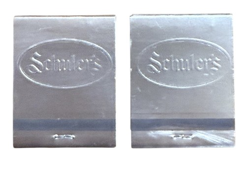 2 Win Restaurant Michigan Schuler's Marshall Matches Advertising Vintage