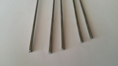 5 Stück Ø2×500mm  Aluminium Lötstab Castolin 192 FBK  Alu löten