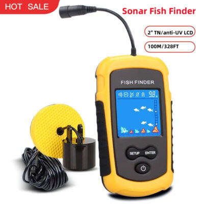 FFC1108-1 100M/328FT Sonar Fish   Fish Tracking Device with Wired Sensor #E5