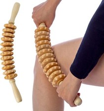Curved Wood Massage Roller Stick Drainage Wood Therapy Massage Tool