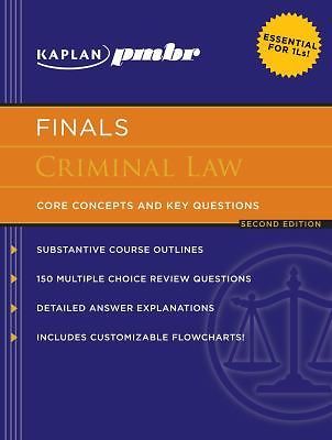 Kaplan pmbr Finals Criminal Law: Core Concepts and Key Questions by Palmer, Stev