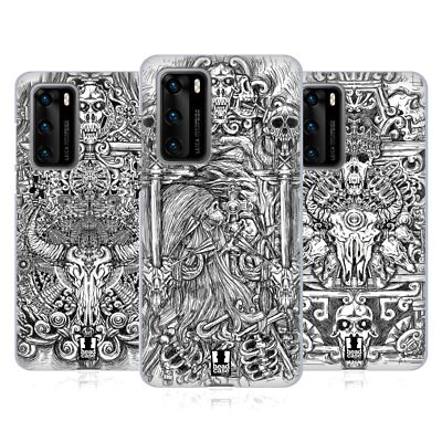 HEAD CASE DESIGNS ANIMAL SKULL B&W SOFT GEL CASE FOR HUAWEI PHONES 4
