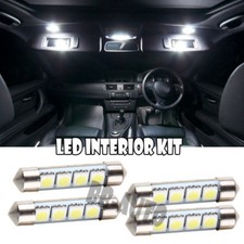4x For Interior Dome Map Vanity Sun Visor Led Xenon 39mm-41mm Festoon White Bulb