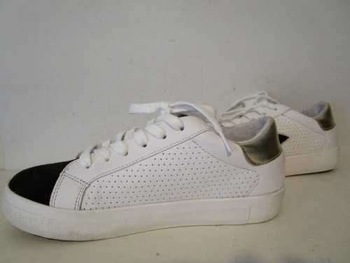 Steve Madden Womens Starling Low Leather Fashion Sneakers Black Multi Size 8.5 - Picture 3 of 9