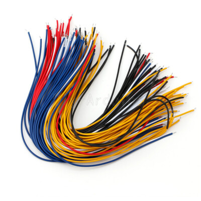 100PCS 20CM Color Flexible Two Ends Tin-plated Breadboard Jumper Cable Wires