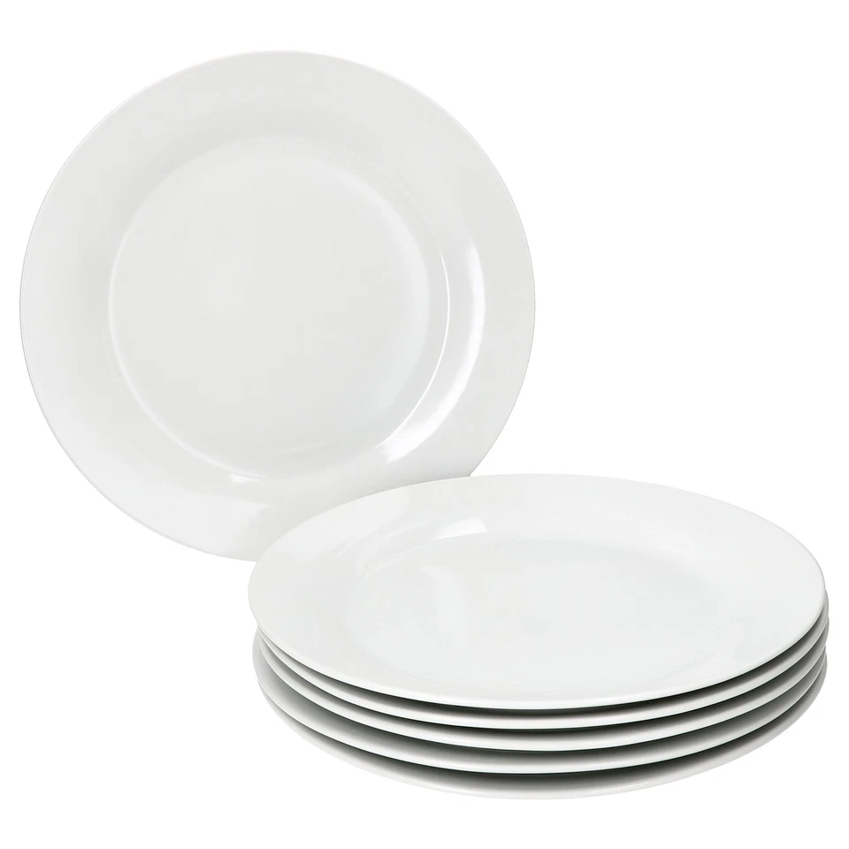 6x Tommy Speiseteller Ø26,7cm weiß Porzellan 6 Personen große Platte Ess-Teller - Bild 2 von 4