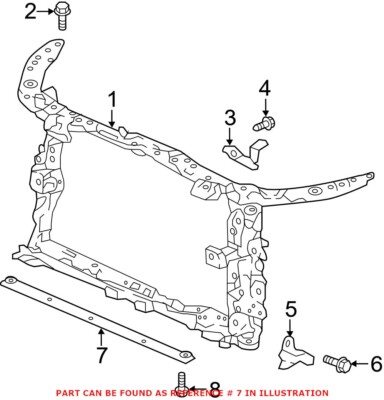 Genuine OEM Radiator Support Panel Brace for Honda 71430TEAT00