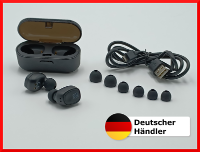 TWS stereo Bluetooth Headset 2go Black schwarz In-ear - Ladekapsel  
