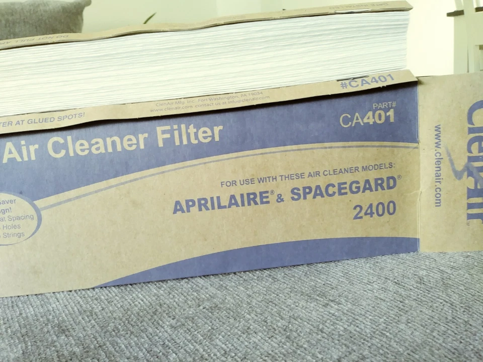 CA401 FILTRO FILTRO MEDIOS REPUESTO USO CON SPACEGARD Y APRILAIRE 2400 NUEVO Foto 3 de 3