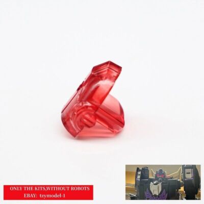 For Power of Primes Rodimus Unicronus Transparent Eye Upgrade Kit Back of Head