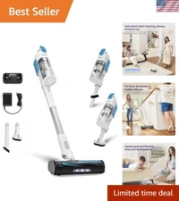 Rechargeable Cordless Vacuum Cleaner - 50-Mins Runtime, Tangle-Free Performance